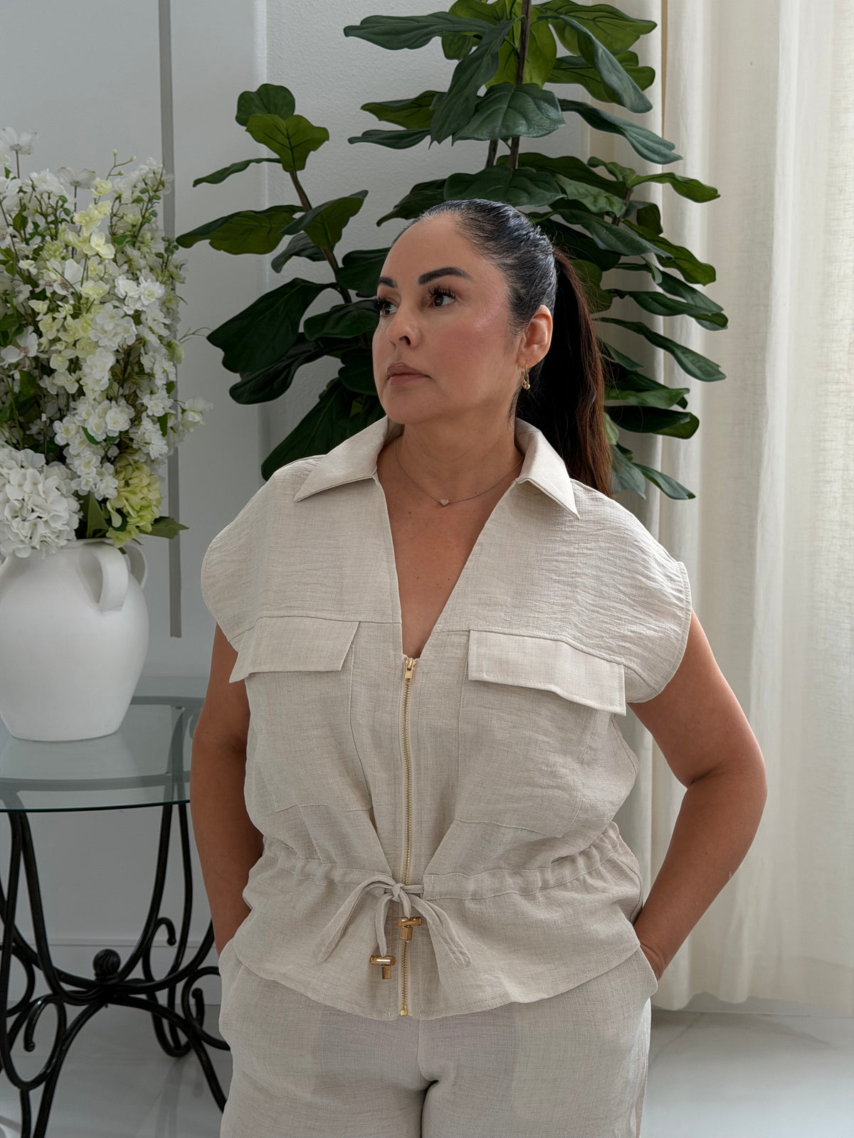 The Ecru Linen Set
