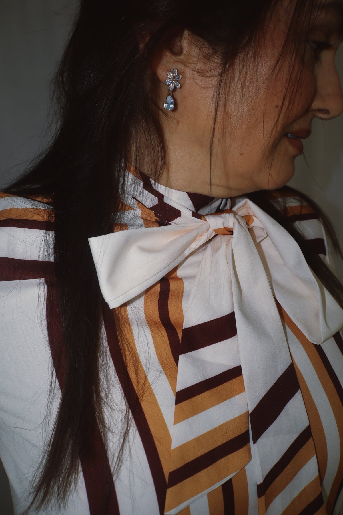 The Milano Stripe Bow Dress